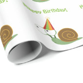 ハッピーバースデー!カタツムリ ラッピングペーパー (ロールコーナー)