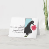 ハッピーバースデー、カップケーキのハート カード (裏面)