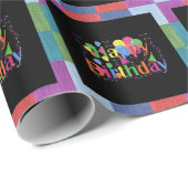ハッピーバースデー、カラフルパーティーデザイン、 ラッピングペーパー (ロールコーナー)