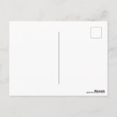 ハッピーバースデー カラフル クール＆ファン ストライプ ポストカード (裏面)