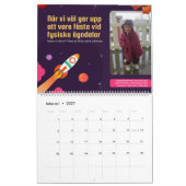 ハッピーバースデー カレンダー (2月 2027)