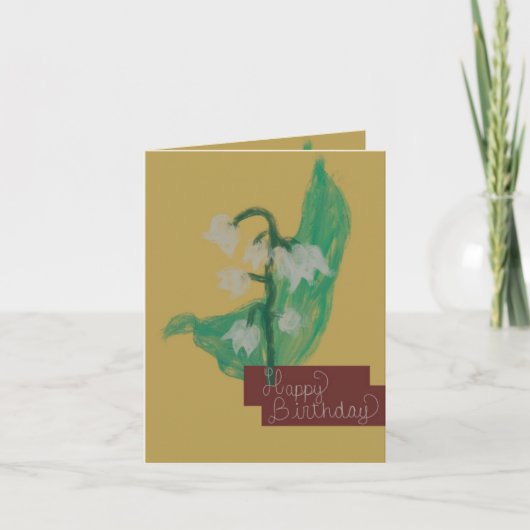 ハッピーバースデー・カードとメイズ・フラワー カード (正面)