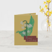 ハッピーバースデー・カードとメイズ・フラワー カード (黄色い花)