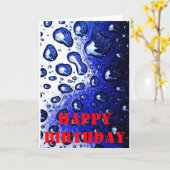 ハッピーバースデー カード (黄色い花)