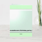 ハッピーバースデー カード (裏面)