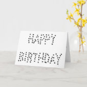 ハッピーバースデー カード (黄色い花)