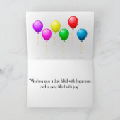 ハッピーバースデー カード (内部)