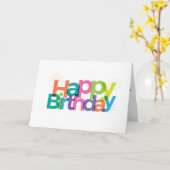ハッピーバースデー カード (黄色い花)