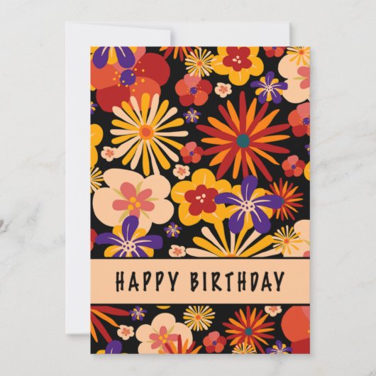 ハッピーバースデー カード (正面)