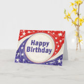 ハッピーバースデー カード (黄色い花)