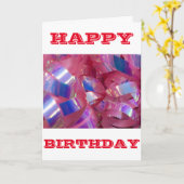 ハッピーバースデー カード (黄色い花)