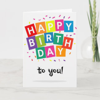 ハッピーバースデー カード