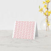 ハッピーバースデー カード (黄色い花)