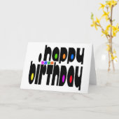 ハッピーバースデー カード (黄色い花)