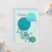 ハッピーバースデー カード (正面/裏面インサイチュ)