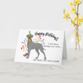 ハッピーバースデー カード (黄色い花)