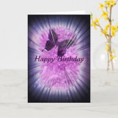 ハッピーバースデー カード (黄色い花)