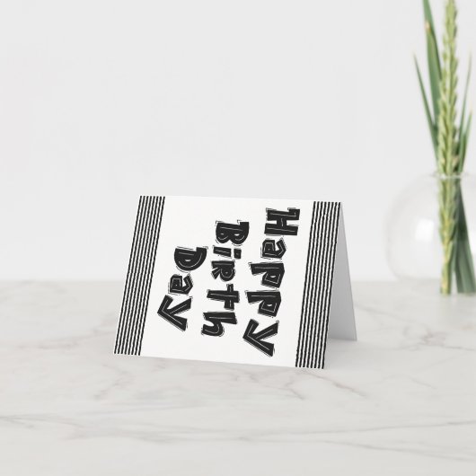 ハッピーバースデー カード (正面)