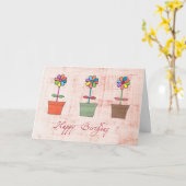 ハッピーバースデー! カード (黄色い花)