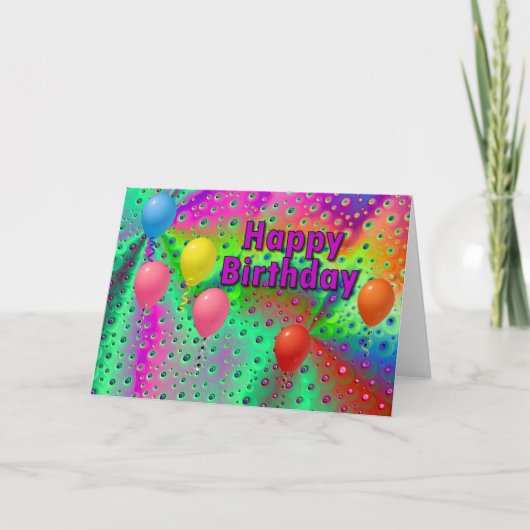 ハッピーバースデー カード (正面)