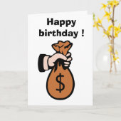 ハッピーバースデー カード (黄色い花)