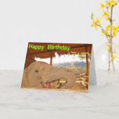 ハッピーバースデー カード (黄色い花)