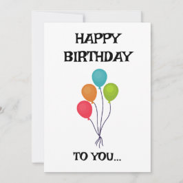 ハッピーバースデー カード