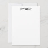 ハッピーバースデー カード (裏面)