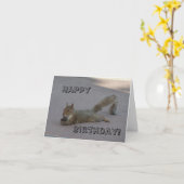 ハッピーバースデー カード (黄色い花)