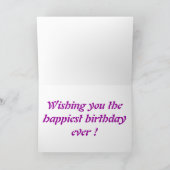 ハッピーバースデー カード (内部)