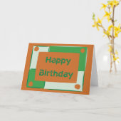 ハッピーバースデー カード (黄色い花)