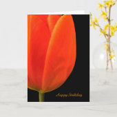 ハッピーバースデー カード (黄色い花)