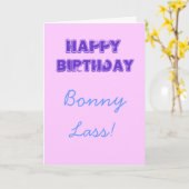 ハッピーバースデー カード (黄色い花)