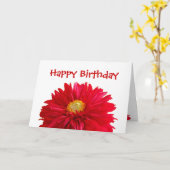 ハッピーバースデー カード (黄色い花)