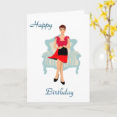 ハッピーバースデー カード (黄色い花)