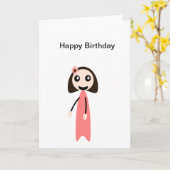 ハッピーバースデー カード (黄色い花)