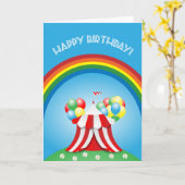 ハッピーバースデー カード (黄色い花)