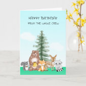 ハッピーバースデー カード (黄色い花)