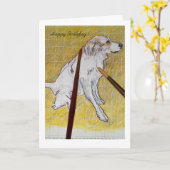 ハッピーバースデー カード (黄色い花)