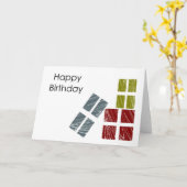 ハッピーバースデー カード (黄色い花)