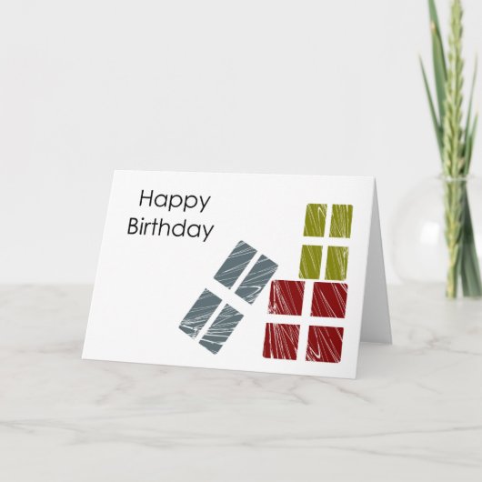 ハッピーバースデー カード (正面)