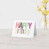 ハッピーバースデー カード (黄色い花)