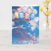 ハッピーバースデー カード (黄色い花)