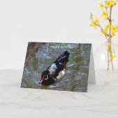 ハッピーバースデー カード (黄色い花)