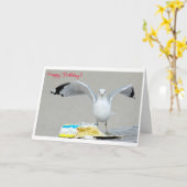 ハッピーバースデー カード (黄色い花)