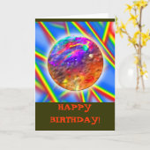 ハッピーバースデー! カード (黄色い花)