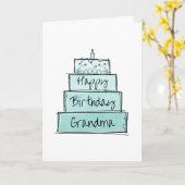 ハッピーバースデー カード (黄色い花)