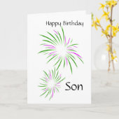 ハッピーバースデー カード (黄色い花)