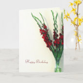 ハッピーバースデー カード (黄色い花)