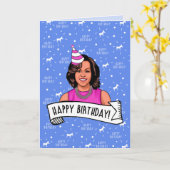 ハッピーバースデー カード (黄色い花)